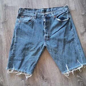 Men or Women Levy Distressed Shorts W34